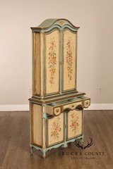 Venetian Style Hand Painted Florentine Cabinet On Stand
