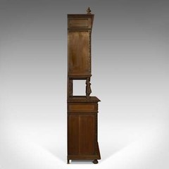Antique Carved Breton Buffet Cabinet, French, Sideboard, Oak, Circa 1880