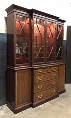 Henkel Harris Federal Breakfront Mahogany Solids And Veneers, Nr. Mint Condition
