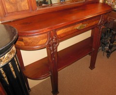 RARE MAJORELLE French CONSOLE Art Nouveau Hall Cabinet Mirror LA VIGNE Chateau