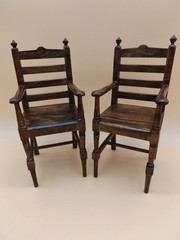 Vintage Apprentice Miniature Dinning Table Handmade Wooden Accessories #2