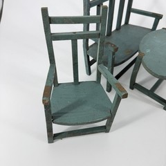 French Signed Bonne Fete Petite Simone 20 Fevrior 1918 antique Doll Furniture