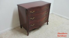Antique Mahogany Carved French Sideboard Server Bachelors Chest Console