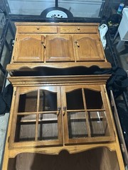 Solid oak hutch in great shape!