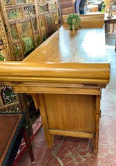 Chinese Altar Styled Sideboard, Cabinet Or Dry Bar, 71.5″ Wide x 36.75″ Tall