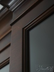 72770: HENREDON 4 Door Mahogany China Curio Cabinet