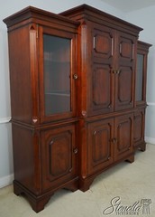 F65808EC: Mahogany Large 3 Section TV Entertainment Bookcase Unit