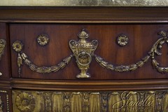 L65314: JOHN WIDDICOMB Neoclassical Ebonized Top Commode Cabinet