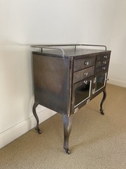 Industrial ANTIQUE Vintage METAL Medicine CABINET Shop ART Studio DISPLAY Case