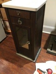 Vintage Metal Pelton & Crane Dental Medical Cabinet Stand with Glass Door/Drawer