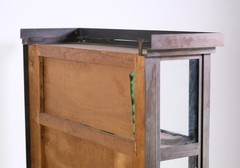 European 5 ft. Brass Free Standing Display Case