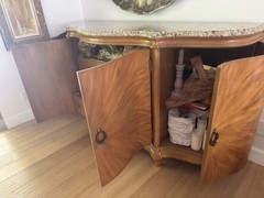 Beautiful Large Bernhardt Brand China Hutch with Granite Top