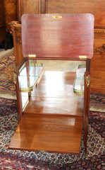 French Antique Inlaid Rosewood Louis XV Small Bar Cabinet