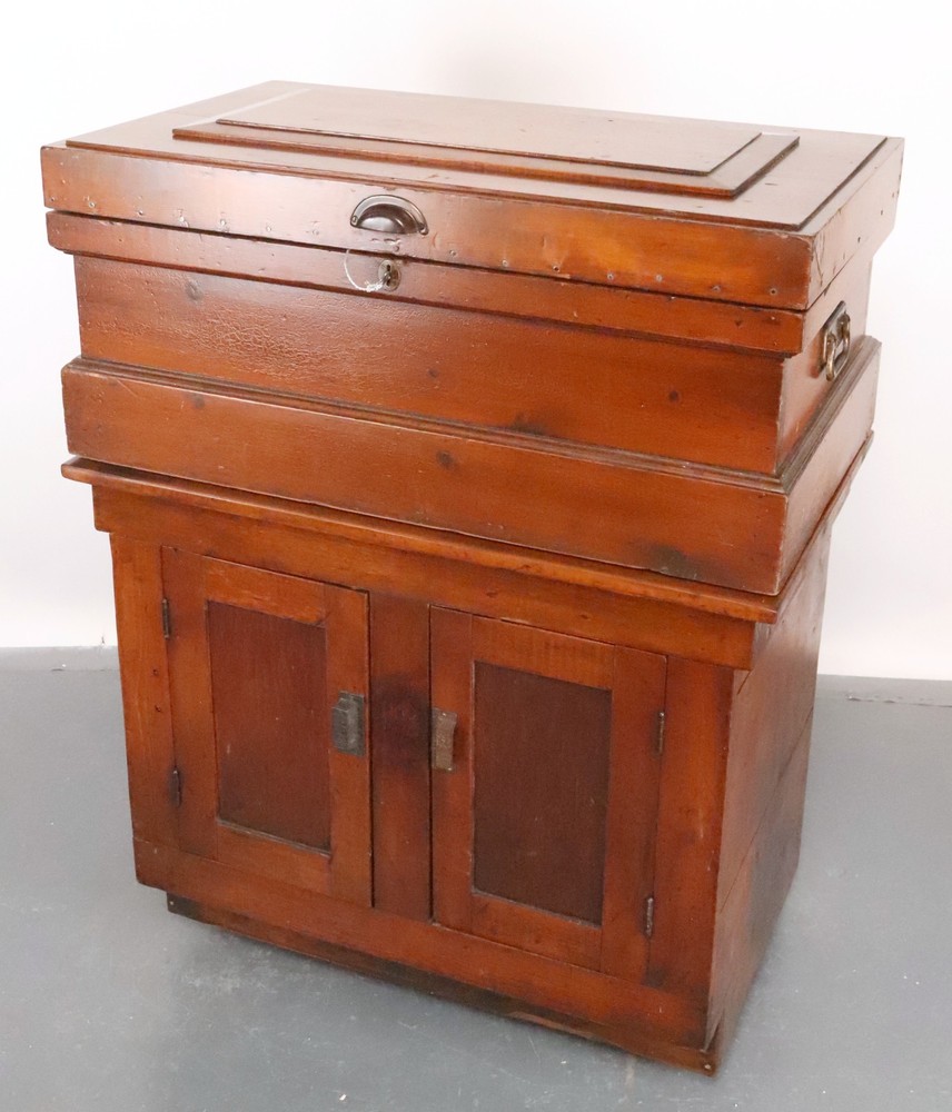 Late 19th Century Victorian Pine Tool Cabinet