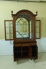 L53296EC: Adam Design Mahogany Dome Top China Cabinet 1 of 2