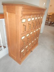 VICTORIAN OAK FILE 18 drawer CABINET Edwardian 1900’s