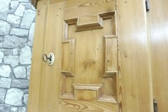 Antique Wooden Wall Cabinet Corner Cabinet Bathroom Cabinet Barock 1850