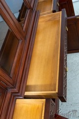 70401: HENKEL HARRIS Cherry Large China Cabinet Breakfront