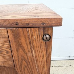 Antique Oak Hamilton Printers Architect Flat File Map Cabinet w/ 24 Drawers