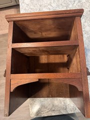 Antique Mahogany 2 Drawer Tabletop Correspondence Cabinet Desk Chest c1900 Wood