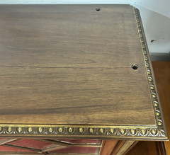 Antique Louis XVI French Walnut Sheet Music Cabinet Entryway Display Storage