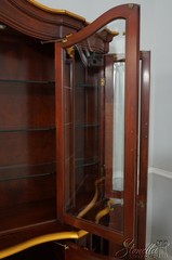65943EC: KARGES French Louis XV Gold Gilt Trim China Cabinet