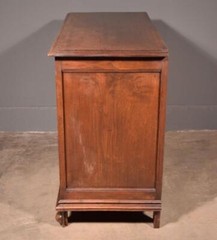 Antique French Cabinet Highly Carved Chestnut Wood w/Boy Girl and Bird (Macaw)