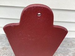Vintage Handmade 3 Drawer Spice Or Apothecary Cabinet Red Paint
