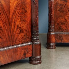 Antique Cupboards Restoration Chestnut Mahogany Marble XIX Century Originals