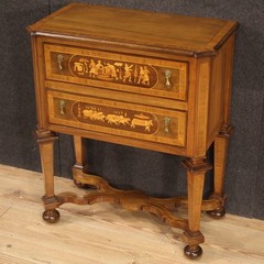 Commode style antique Louis XIV 900 furniture inlaid wood dresser 20th century