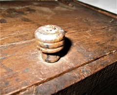 ANTIQUE COUNTRY PRIMITIVE KIMBALLS STOVE POLISH MA USA WOOD BOX CABINET CUPBOARD