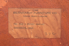 Bernhardt Georgian Carved Mahogany Breakfront Bookcase Cabinet