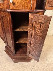 Antique Oak Clark Model “A” Octagon Revolving Dental Cabinet