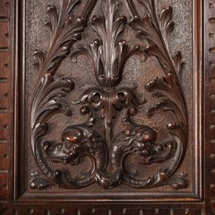 Antique Neo-Renaissance Style Cupboard Wood XIX Century