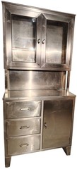 Blickman 7956 Freestanding Stainless Steel Medical Glass Cabinet