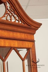 Henkel Harris Georgian Style Mahogany Display Case Cabinet