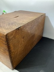 Antique Yawman & Erbe Wood File Box 20″ x 13″ x 11″