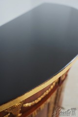 L65314: JOHN WIDDICOMB Neoclassical Ebonized Top Commode Cabinet