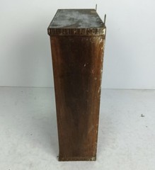 antique wall hanging medicine shaving cabinet wood beveled glass ornate