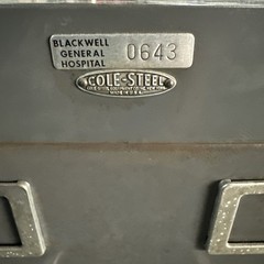 Vintage Cole-steel Metal File Cabinet Grey Industrial ￼