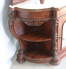 Antique Victorian Rosewood Étagère with console cabinet