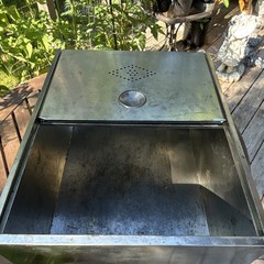 Vintage Metal Drawer Bread Box Hoosier Caninet