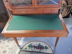 ANTIQUE AMERICAN FEDERAL SALEM 3 PART SECRETARY INLAID MAHOGANY CIRCA 1800’s