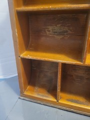 Vintage Wooden Drawer Trinket Tray Curio Shadowbox 12 Slots