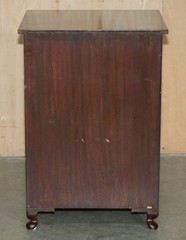 NAPOLEON ROSEWOOD & BRASS INLAID FILING CABINET WITH DROP FRONT SECRETAIRE SPACE