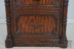 64037EC: MAITLAND SMITH Distressed Mahogany 1 Drawer Cabinet