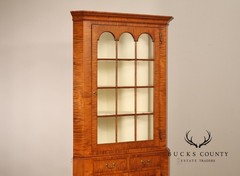 Louis Irion Tiger Maple Corner Cabinet*