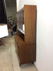 Mid Century Modern Two Piece China Cabinet by Albert Parin for Martinsville