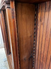 WOW vintage antique mahogany post Office work cabinet 83” L x 101” H x 15.5” D