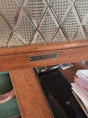 Antique dental Cabinet With amethyst knobs